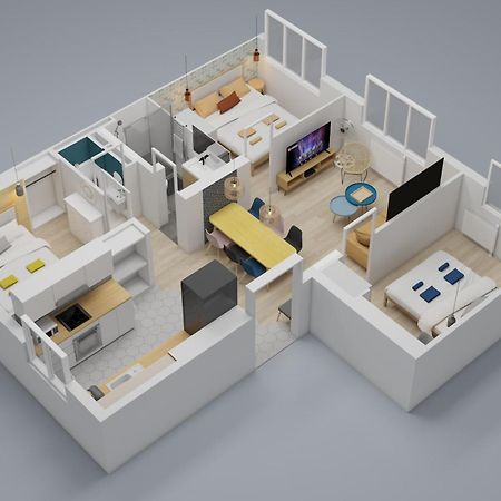 Apartament Bienvenue Chez Ed Villeurbanne Zewnętrze zdjęcie