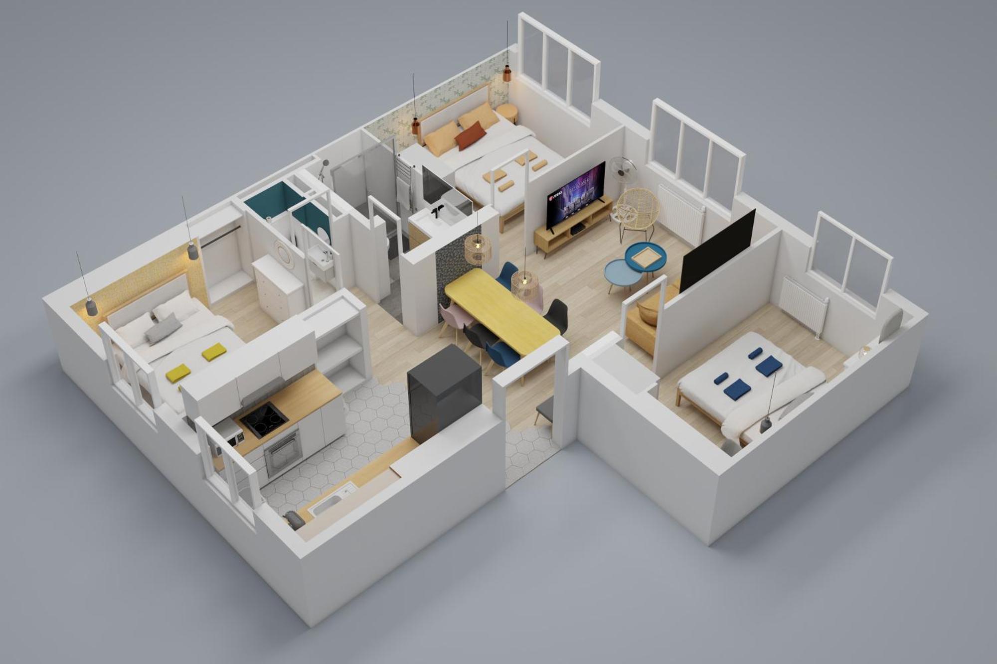 Apartament Bienvenue Chez Ed Villeurbanne Zewnętrze zdjęcie